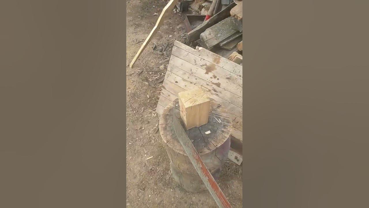 мачете/ берёзовый брус - YouTube