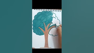 Easy Tree Drawing ll Draw of Tree Step by step ll How to Draw Tree for beginners