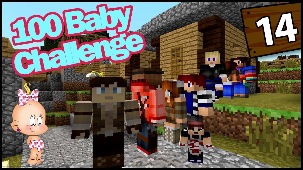 Minecraft: 100 Baby Challenge - OUR NEW GRANDCHILD! - EP 14 - YouTube
