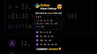 comment your answer 👉 #coding #python #challenge