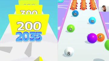 Number Master vs Ball run 2048 Gameplay ( New Update ) Max Level, ASMR games