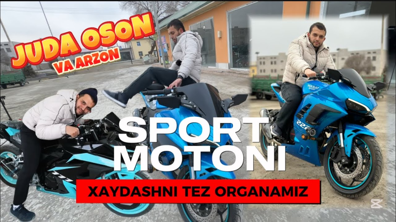 SPORT MOTONI XAYDASHNI ORGANAMIZ TEZ VA OSON🔥