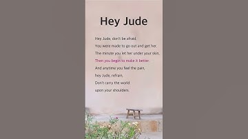 Thumbnail of Hey Jude | The Beatles #lyrics #music #pop #song🌱