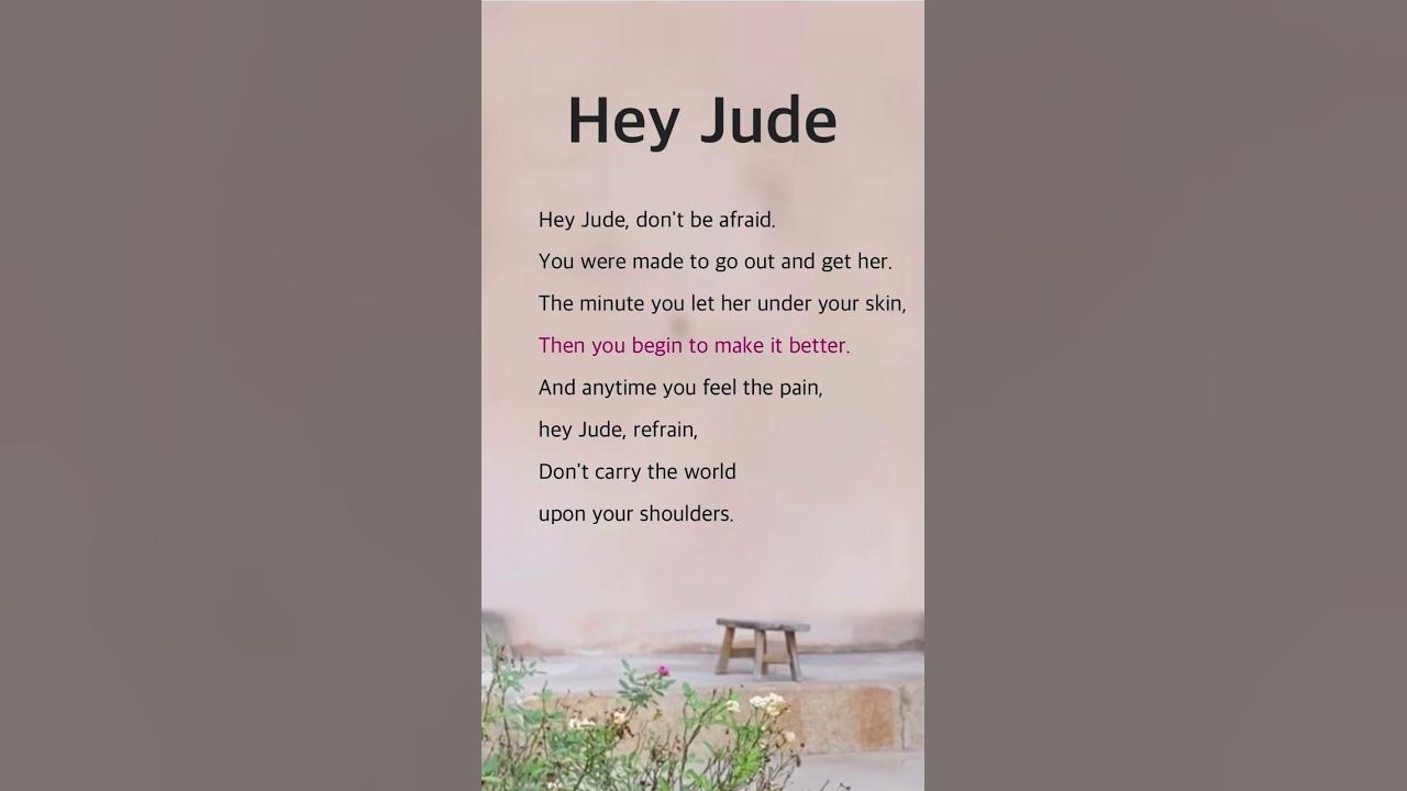 Hey Jude | The Beatles #lyrics #music #pop #song🌱