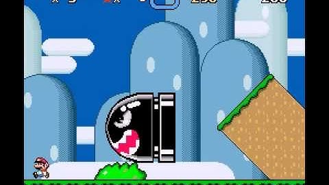SMW - Banzai Bill clipping glitch