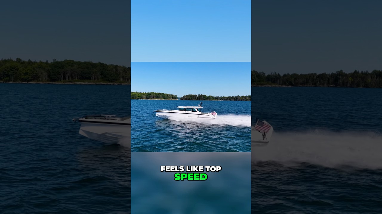 ⁣Top Speed Test on an Axopar 38