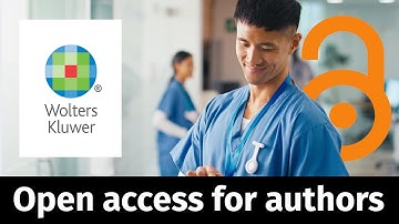 Publish your work for free with Lippincott open access agreements