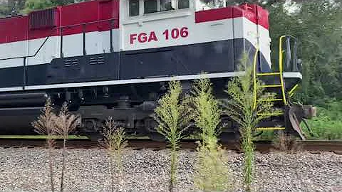 Florida Gulf & Atlantic Train Rolling West to Quincy FL