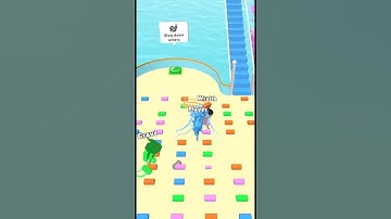 Epic Bridge Race Challenge! Can We Win the Ultimate Color Run? 🎮🏃‍♂️ #Shorts