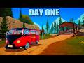 Day 1 in This NEW Off-Grid Survival Game...