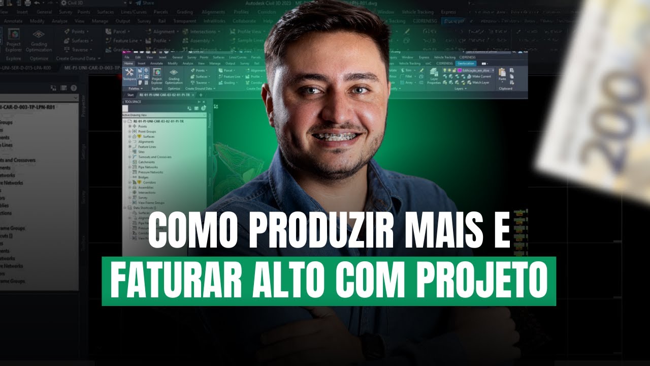 COMO PRODUZIR MAIS E FATURAR ALTO COM PROJETO NO CIVIL 3D - YouTube