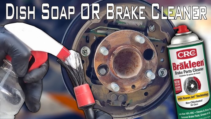 How to clean a brake rotor : brake clean vs hot soapy water! 