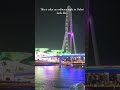 Where the lights of Bluewaters Island meet the waters of Dubai Marina. ✨🌃