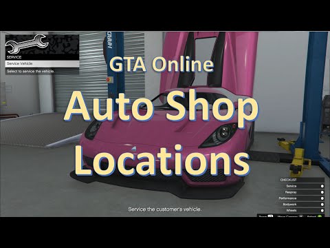 Auto Shops locations — Interactive GTA V/Online Map — GTALens