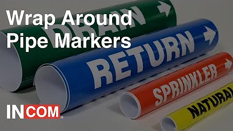 Wrap Around Pipe Markers