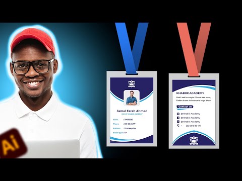 Sida Loo Sameeyo Id Card How To Design ID Card In Illustrator 