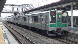 【4K】JR東北本線　普通列車701系電車　郡山駅発車
