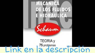 Descargar libro de Mecánica de los Fluidos e Hidráulica Ranald V. Giles (Schaum)