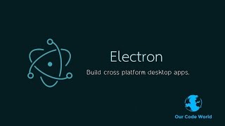 How to create an hybrid app for desktop with Electron Framework in Windows