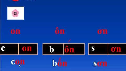 BÀI 8B - Học vần on  ôn ơn  -  Tiếng việt lớp 1  sách CÙNG HỌC ĐỂ PHÁT TRIỂN NĂNG LỰC bài 8B