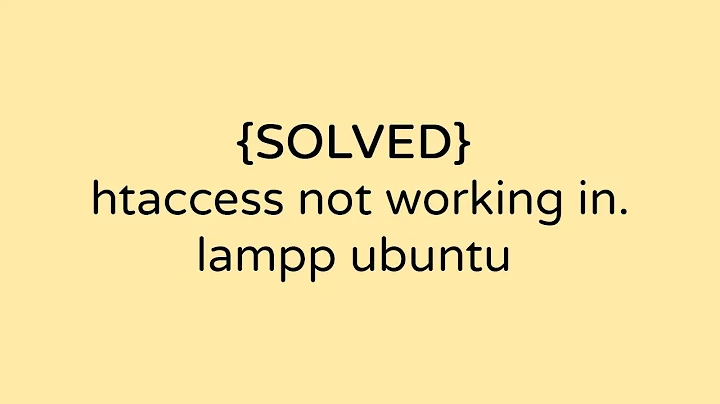 {Solved} .htaccess not working in ubuntu