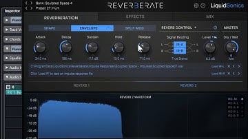 3 Min Tutorial Ambient Piano LiquidSonics Reverberate 3 - "Sculpted Space" Impulse Responses/Presets