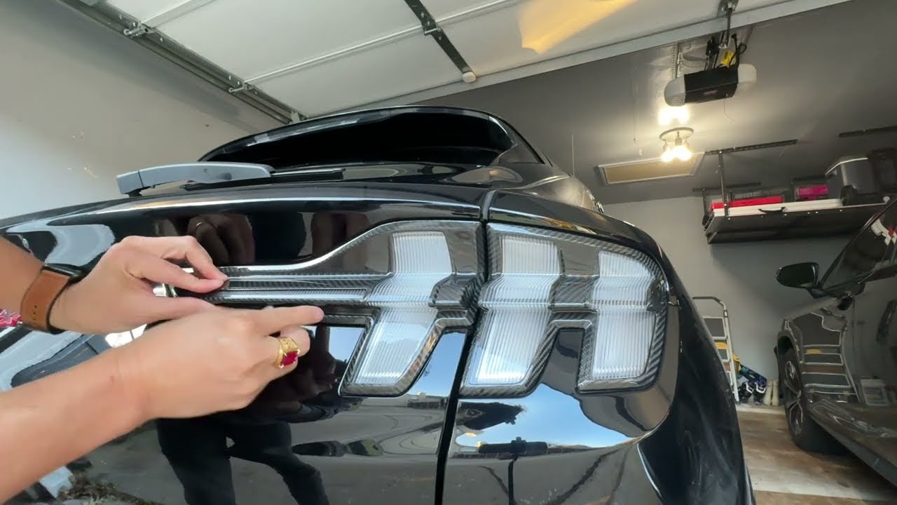 2021-Up Mustang Mach-E Rear Tail Light Bezel Cover Installation EOS ft ...