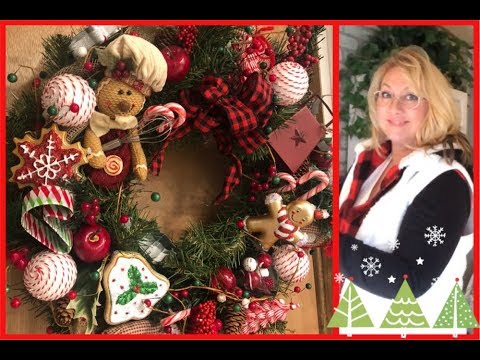 वीडियो: जिंजरब्रेड क्रिसमस पुष्पांजलि - DIY पेटू सजावट