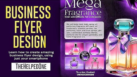 Business Flyer Design using Smartphone (PixelLab) Day 1 tutorial