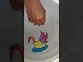 Amazing Swan 🦢 Easy drawing skills on the water #viral #shorts #youtubeshorts #trending #funny #art