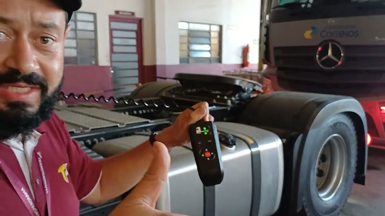 Regulagem bolsa Actros Transpanorama vídeo  21