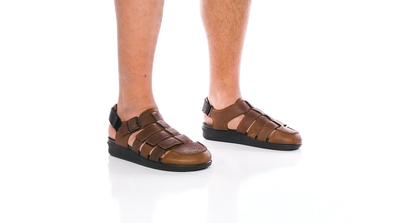 S SAS Men\'s Endeavor Light Brown Leather Fisherman Sandals Size 15 M NEW‎ Endeavor Iron - Men main image 2