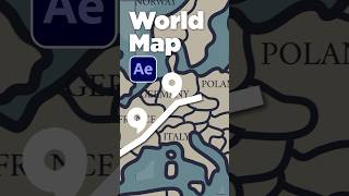 Create World Map Animations in After Effects #tutorial