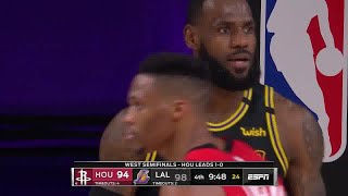 LeBron James Full Play | Rockets vs Lakers 2019-20 West Conf Semifinals Game 2 | Smart Highlights