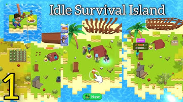 Idle Survival Island - Gameplay Walkthrough Part 1 (Android.Ios) #gamingvideos #minecraft #building