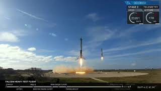 SpaceX Falcon Heavy Booster Landing but with Interstellar Music