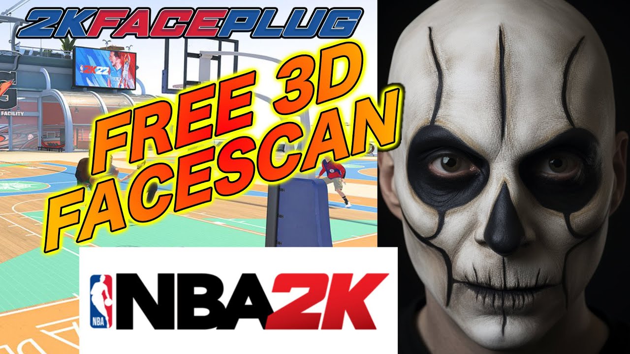 *FREE* SKULL MASK 3D FACE SCAN *ALL 2K VERSIONS*