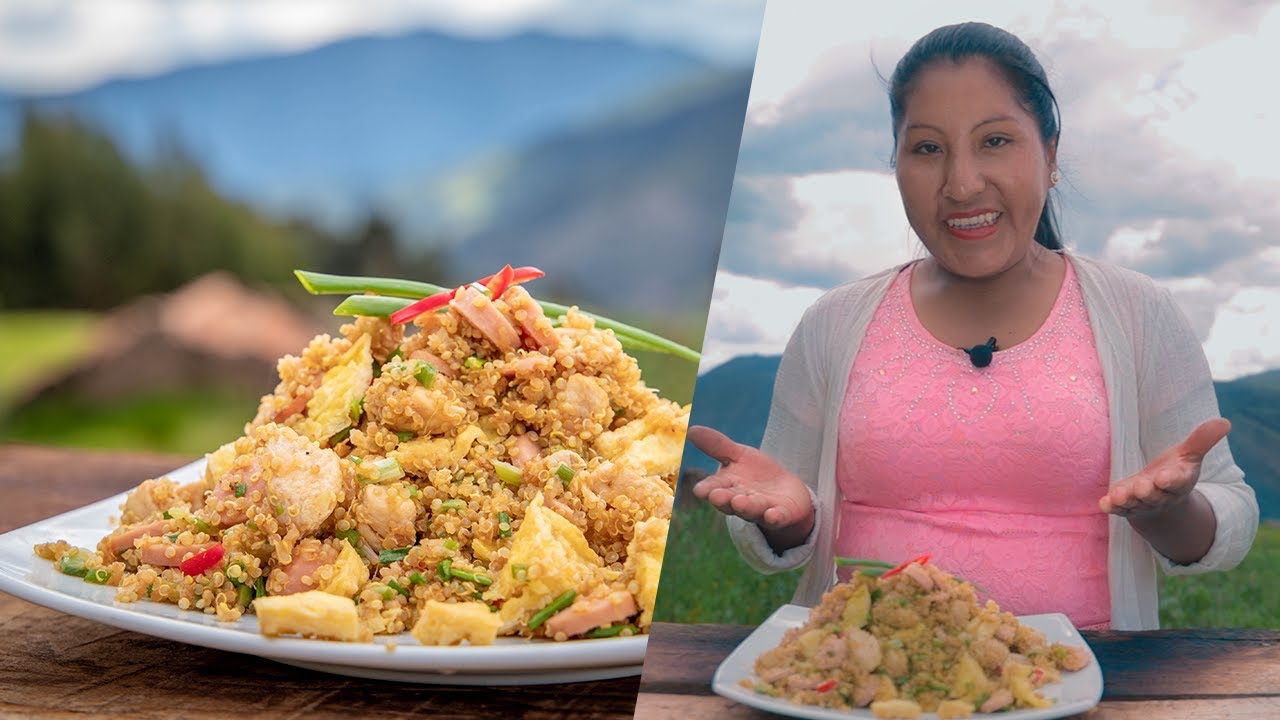 Chaufa de Quinua con pollo receta