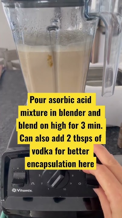 How To Make Liposomal Vitamin C How to make liposomal Vitamin C from home ! - YouTube