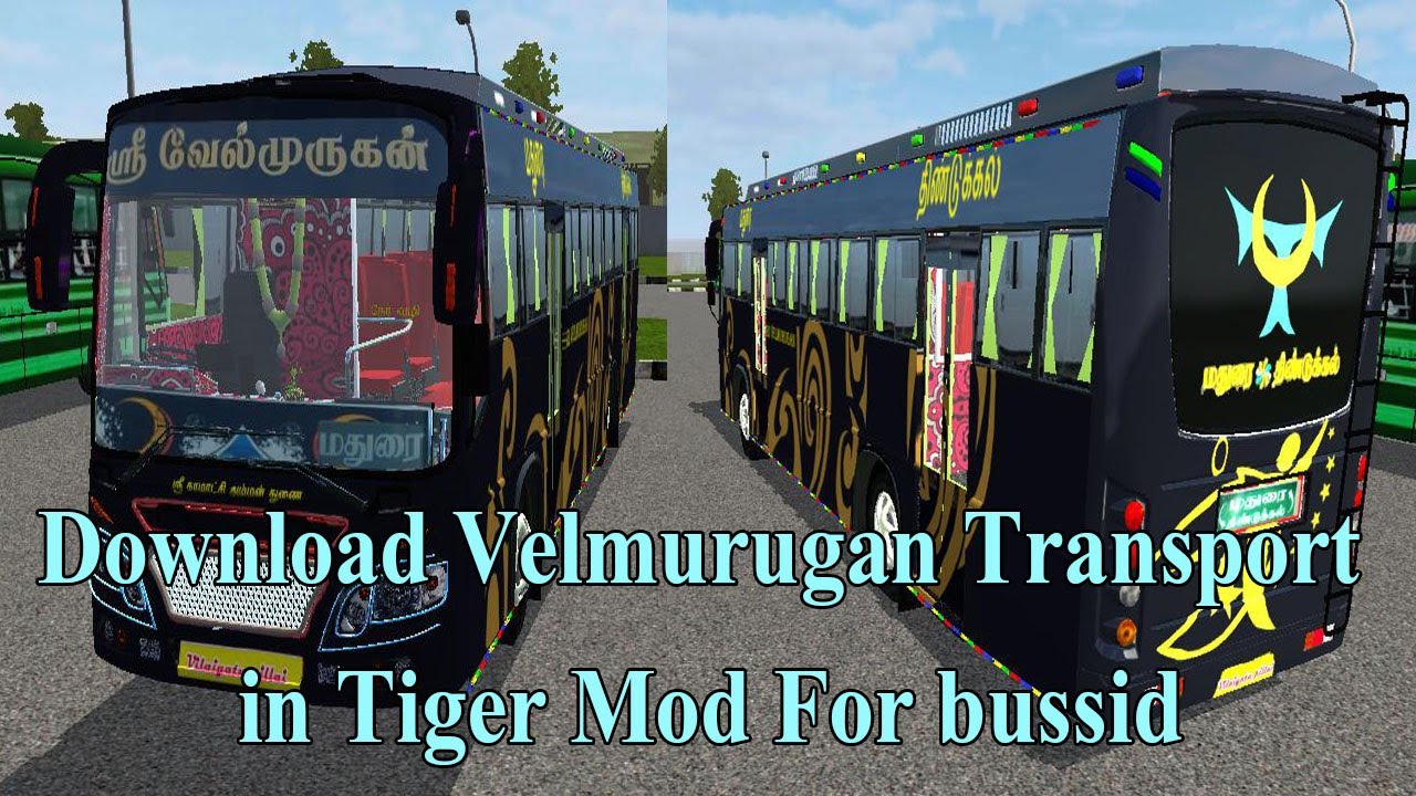 Velmurugan Bus  Livery in Tiger Coach mod  For Bus  Simulator  