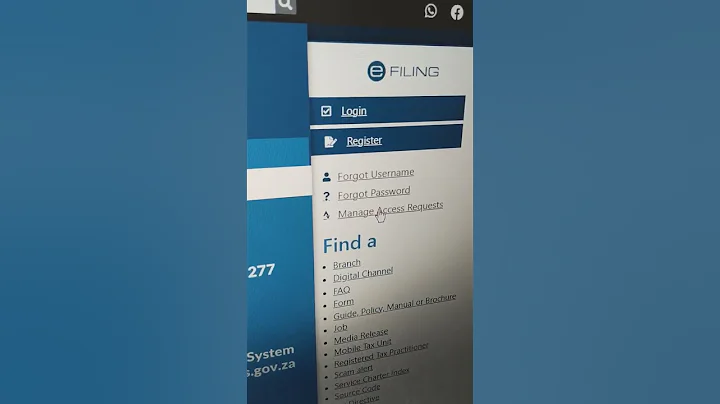 How to authorize SARS Efiling tax type request.
