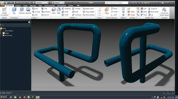 How To Make Pipe || Autodesk Inventor Tutorials