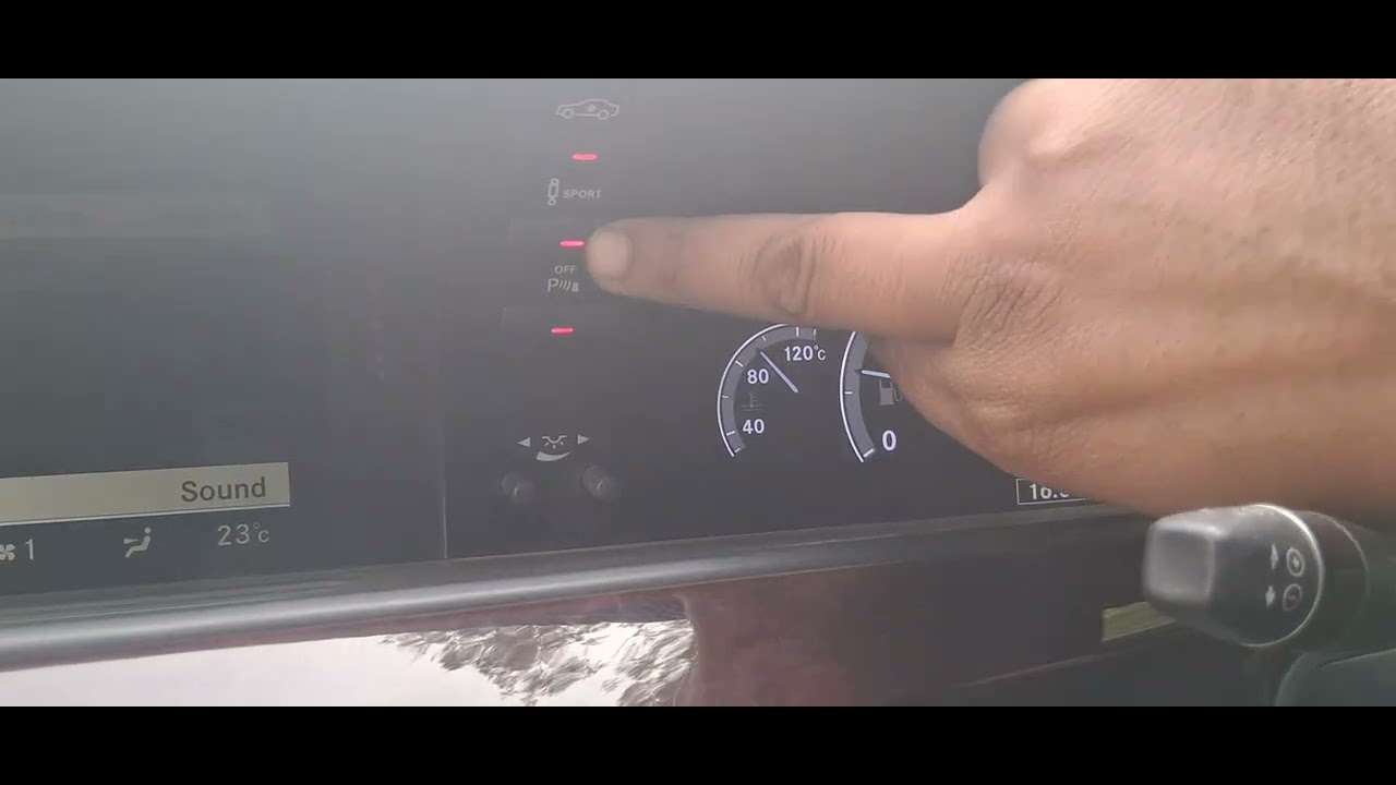 Mercedes S-Class air suspension up and down sport