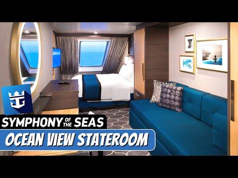 Symphony of the Seas Forward Ocean View walkthrough tour