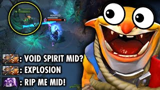 How to Bullying Void Spirit Mid ft Instant Delete!! - 100% Close Game | Techies Official