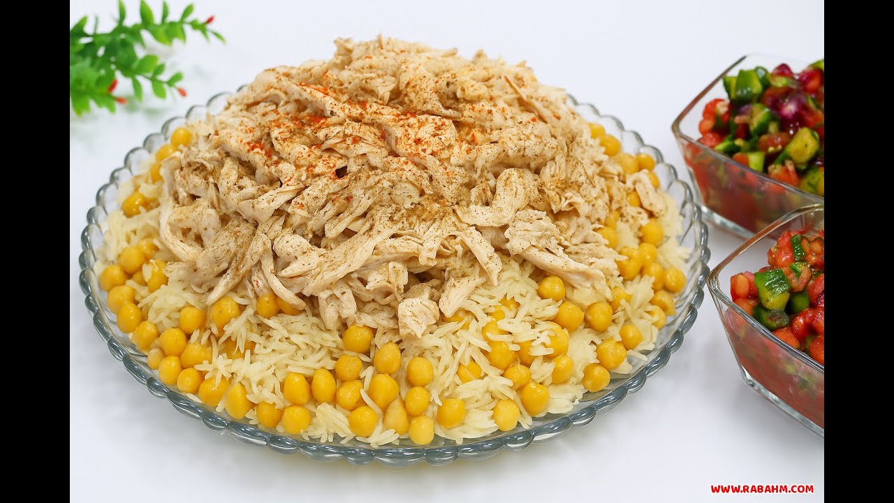 رز بالحمص والدجاج وجبة كاملة بطعم يفتح النفس 🤤🍗 طبق واحد يشبع العائلة رز ودجاج بحبة حمص لذيذة #رز