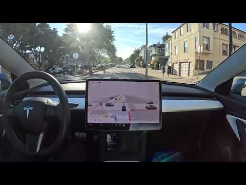 Raw 1x: Miraloma Elementary School on Tesla Full Self-Driving Beta 10.69.2.2