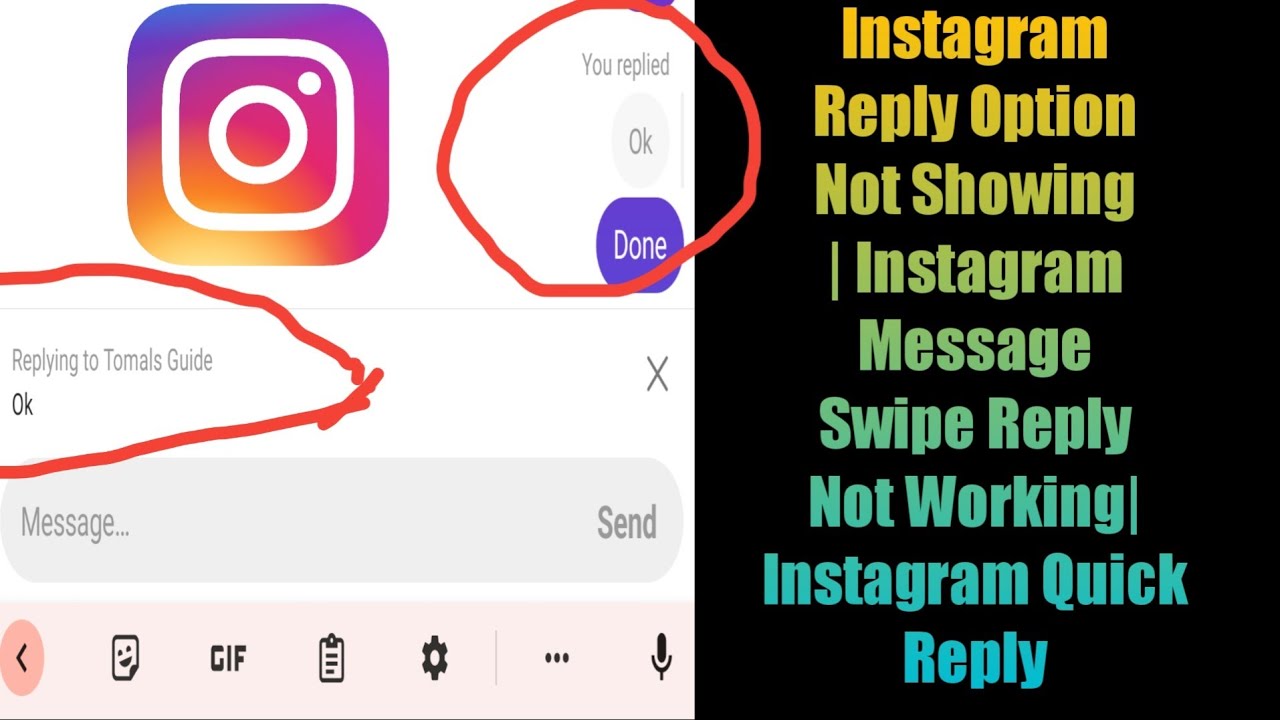 instagram reply button not working
