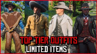 Red Dead Online Best Top Tier Outfits with Limited Items