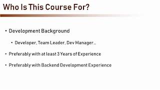 The Complete Guide to Becoming a Software Architect (2/113) Who Is This Course For?